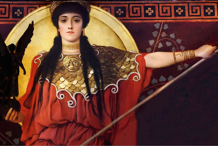 🛡️ Athene (detail van Pallas Athene) – Gustav Klimt (rond 1898)