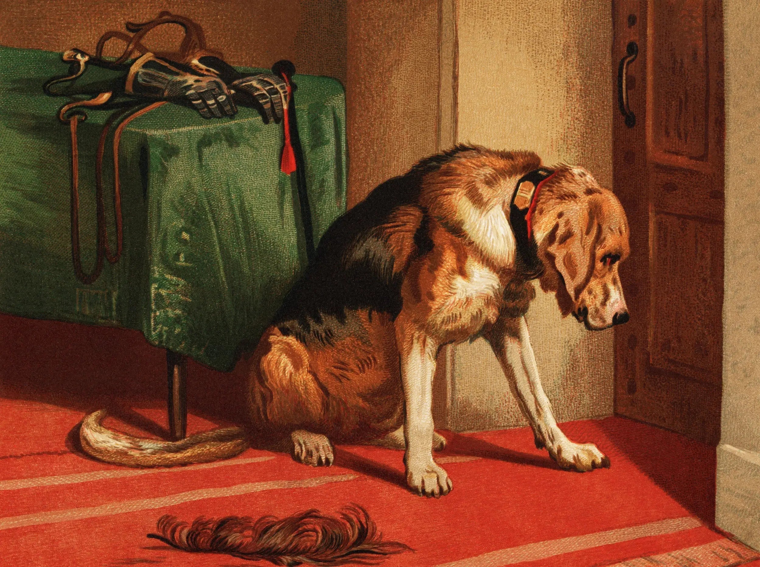 Attente - Edwin Henry Landseer image 1 reproduction réalisée par Alpha Reproduction