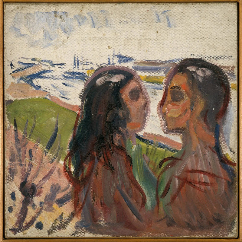 Aantrekking in het landschap - Edvard Munch
