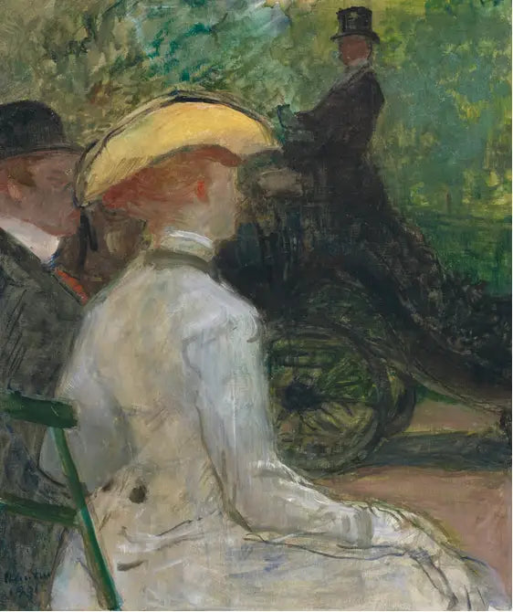 In het Bois de Boulogne - Henri de Toulouse-Lautrec