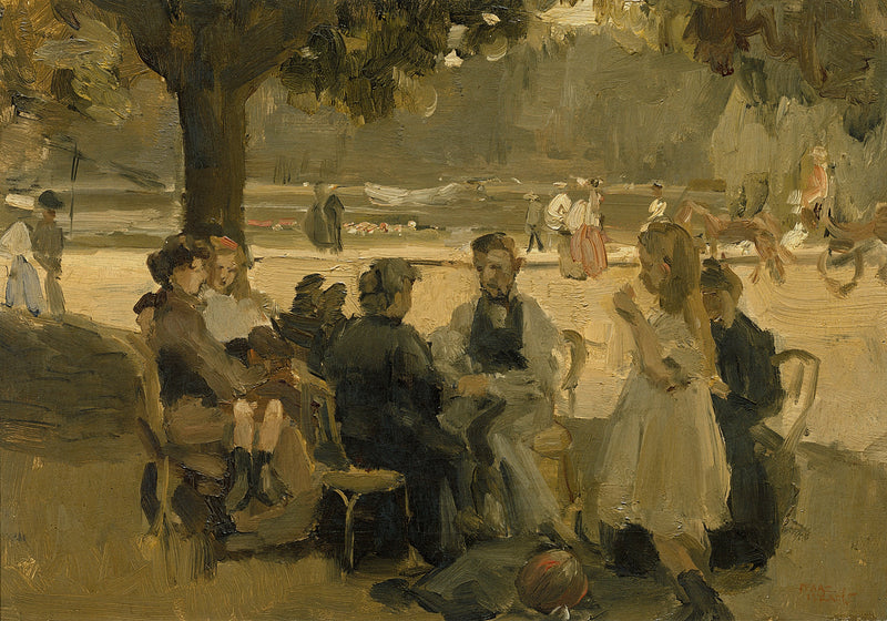 Bij het Bois de Boulogne nabij Parijs - Isaac Israëls