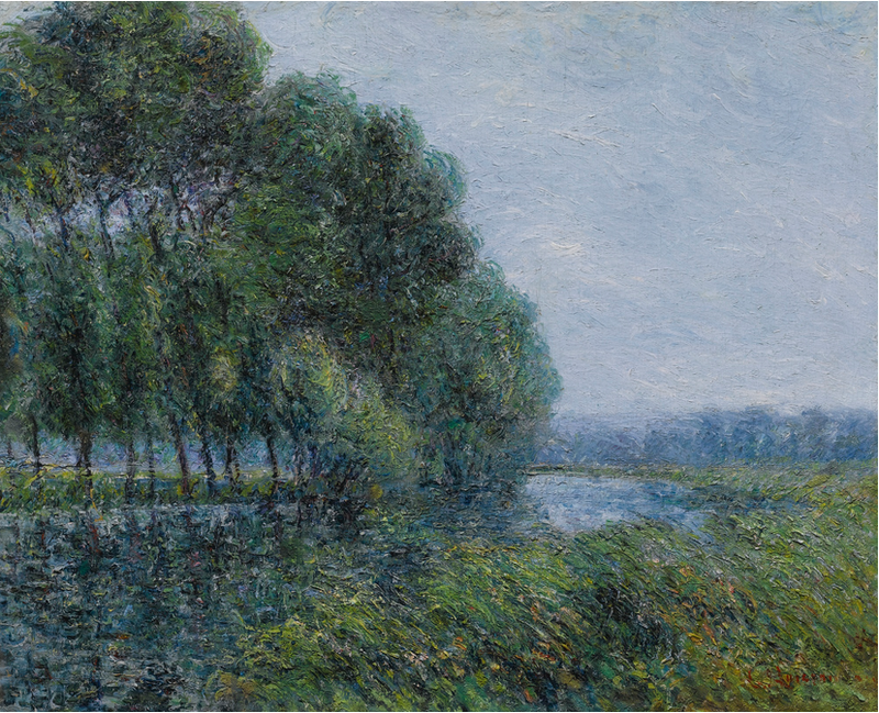 Aan de oever van de Eure in de lente - Gustave Loiseau