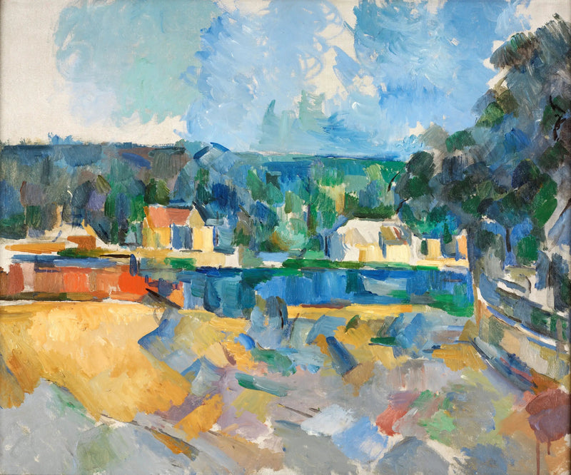 Aan de oever van een rivier - Paul Cézanne