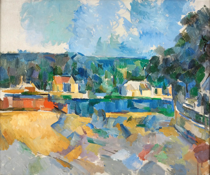 Aan de oever van een rivier - Paul Cézanne