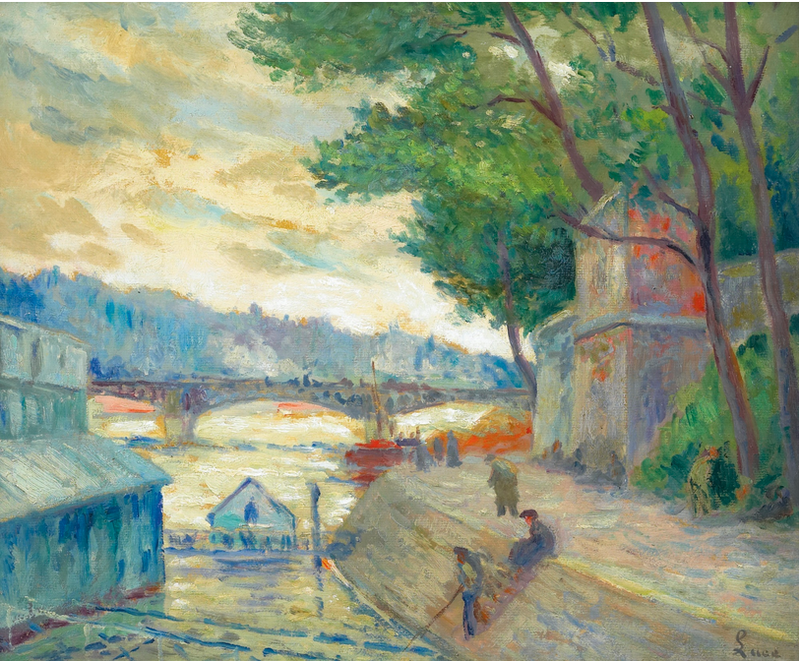 Aan de oever van de Seine - Maximilien Luce