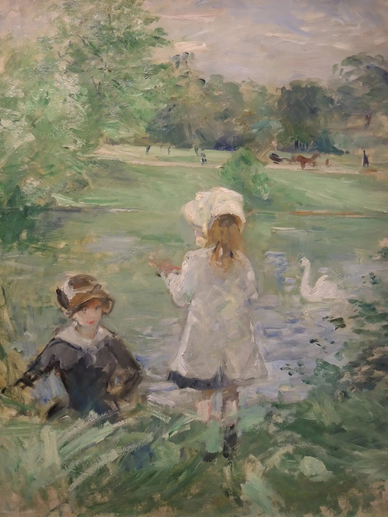Aan de oever van het meer - Berthe Morisot
