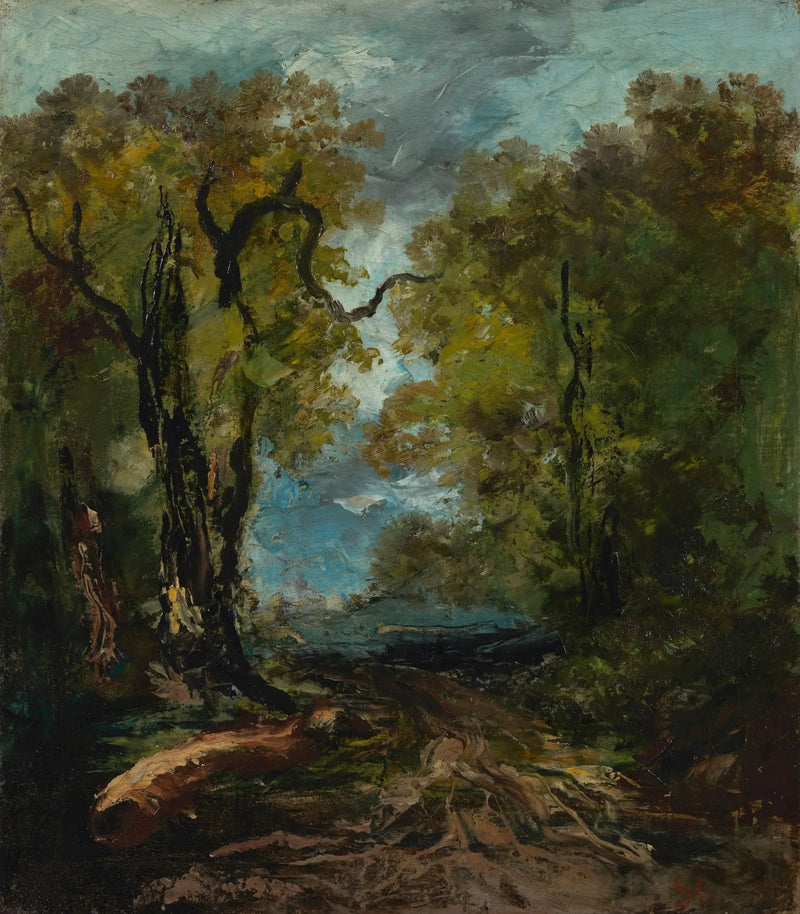 Aan de oever van het meer - Gustave Courbet