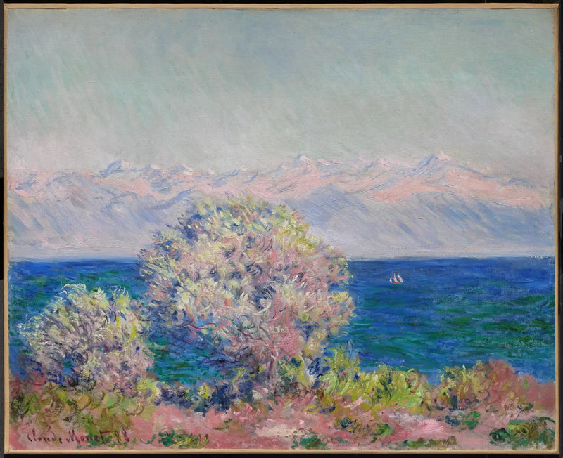 In Cap d'Antibes bij mistralwind - Claude Monet