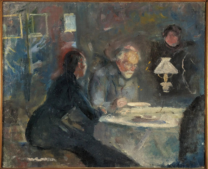 Bij het Diner - Edvard Munch