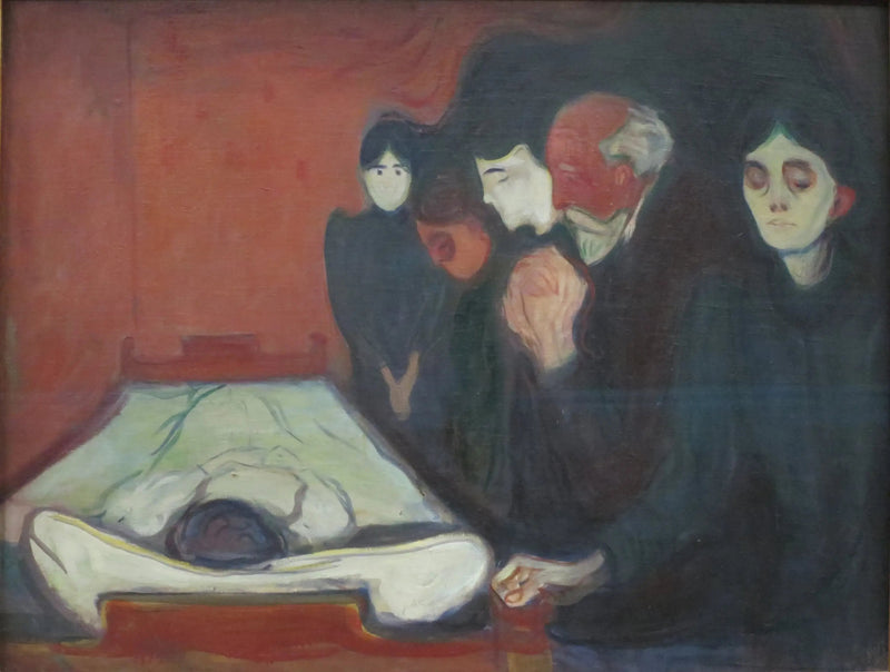 Aan het sterfbed - Edvard Munch
