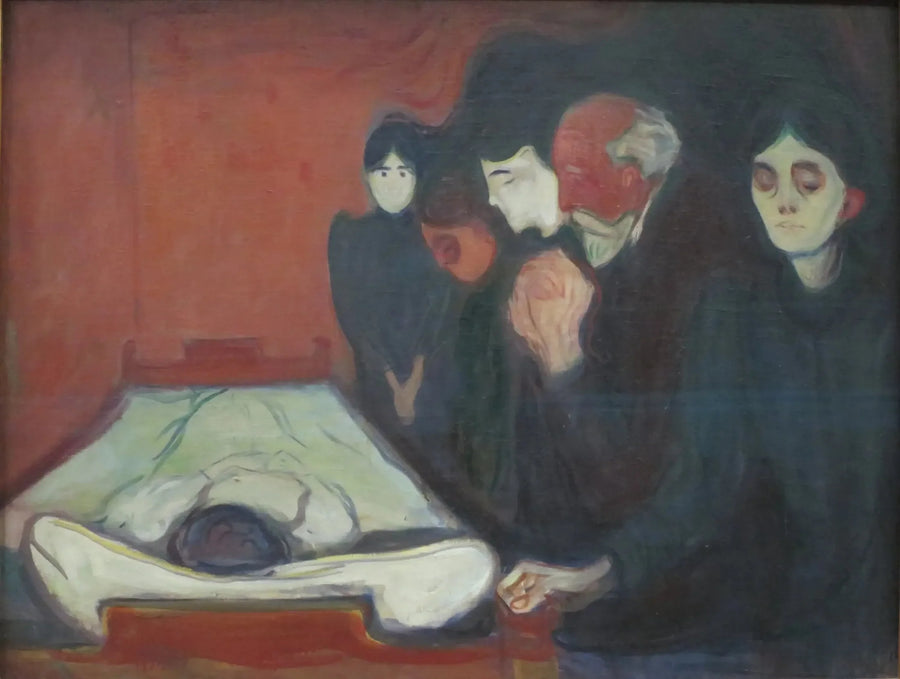 Aan het sterfbed - Edvard Munch