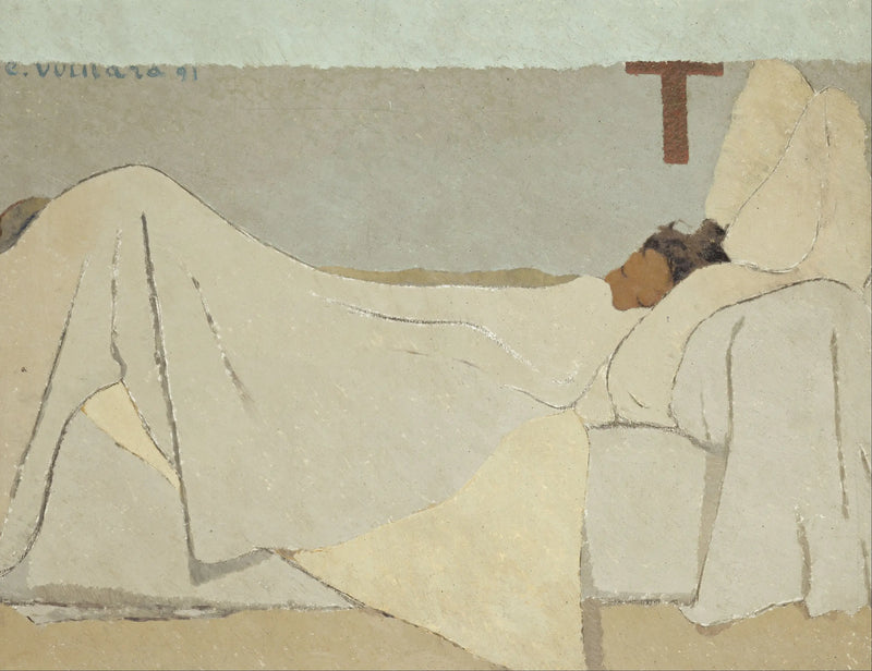 In bed - Édouard Vuillard