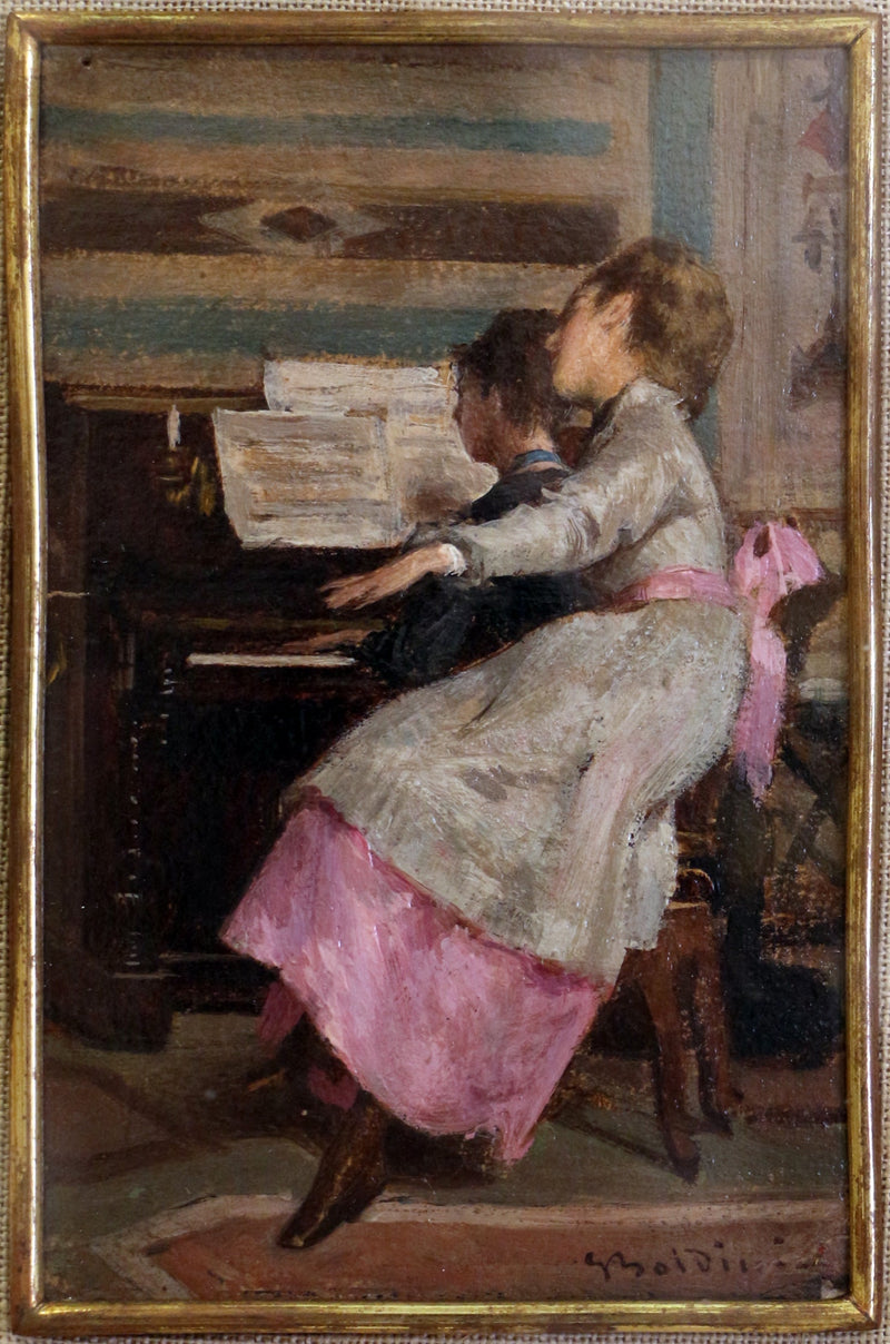 Aan de piano - Giovanni Boldini
