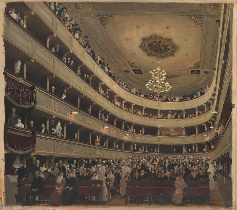 Auditorium van het oude Burgtheater - Gustav Klimt