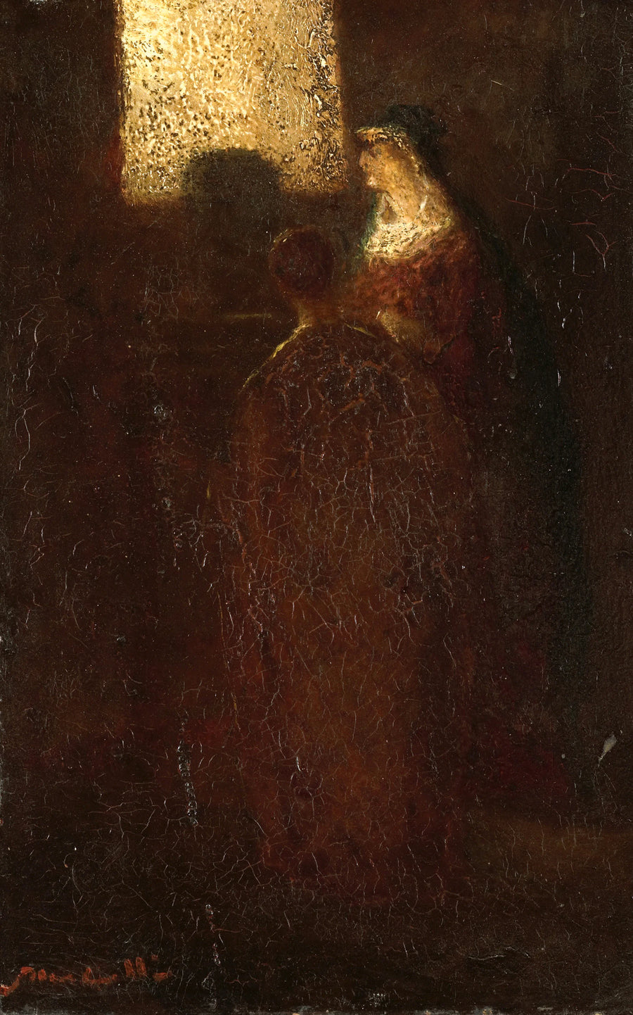 À l'autel - Adolphe Monticelli