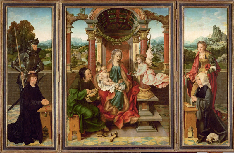 Autel gevleugeld - Joos van Cleve