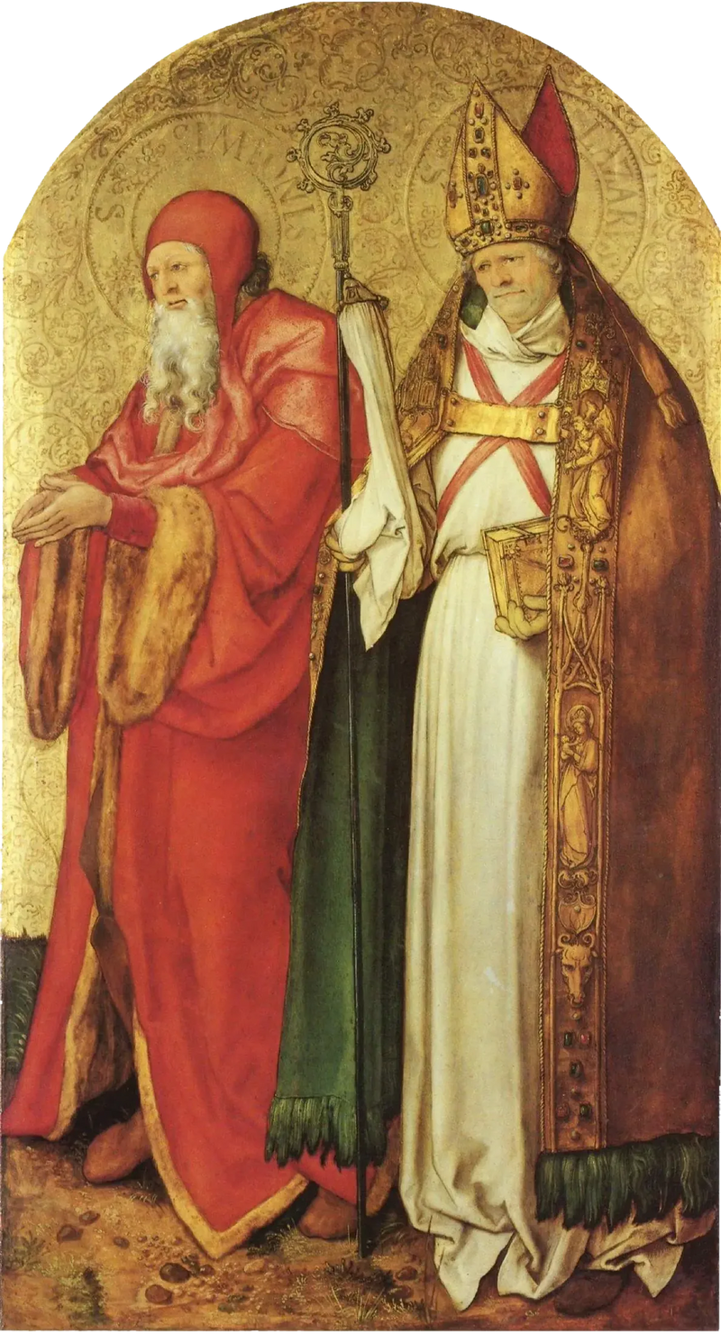 Altaar van Jabach: Heiligen Simeon en Lazarus - Albrecht Dürer
