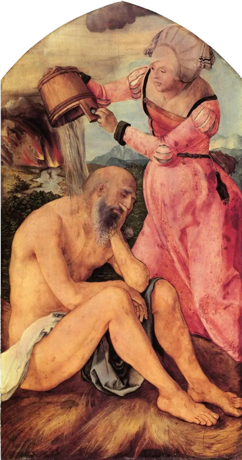 Altaar van Jabach: Werk op de mest - Albrecht Dürer