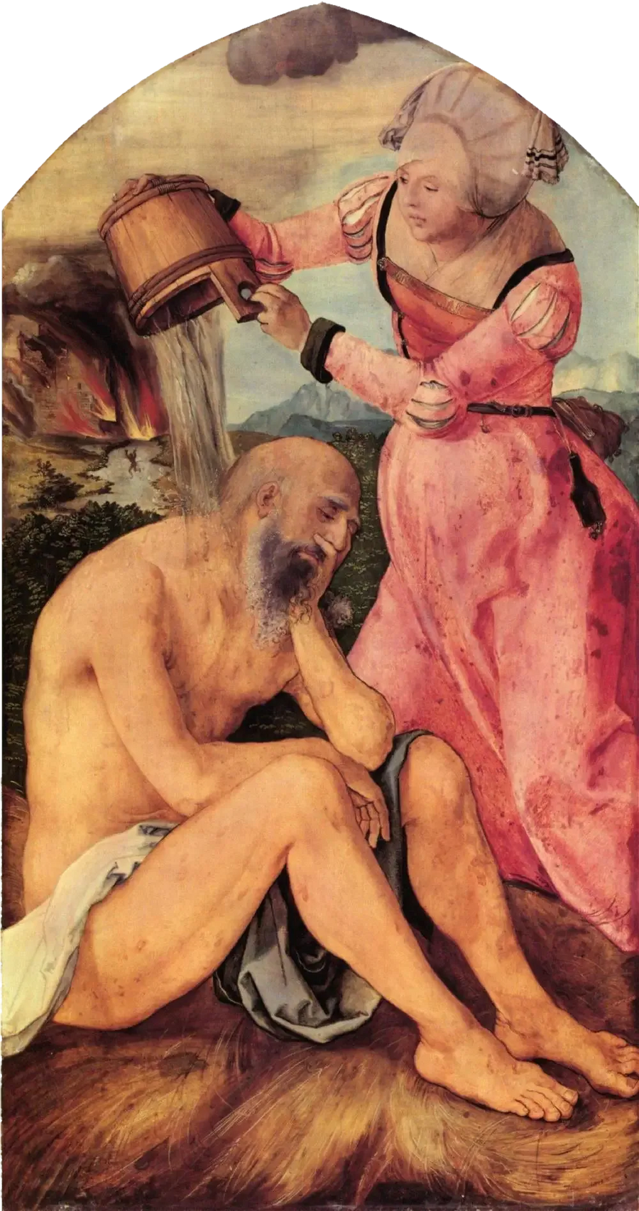 Altaar van Jabach: Werk op de mest - Albrecht Dürer