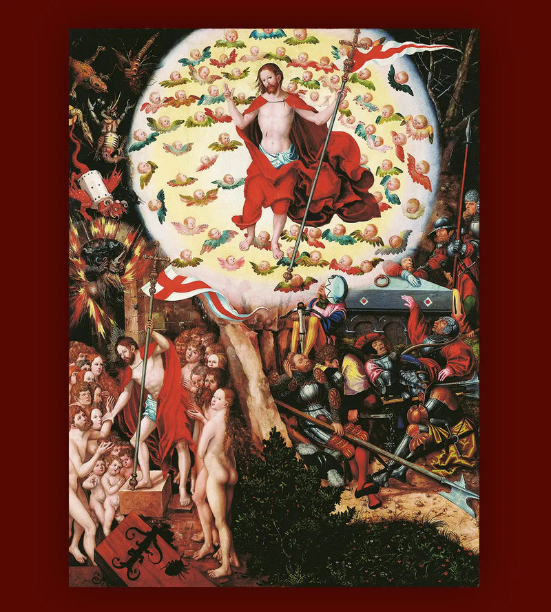 Autel de la Madeleine: De Opstanding [middenpaneel] - Lucas Cranach de Oude