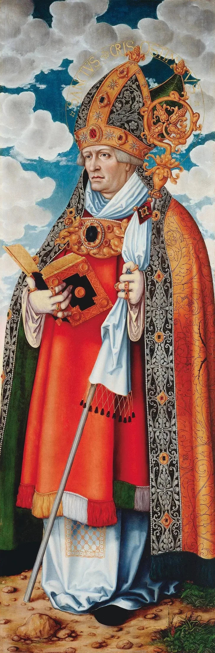 Autel de la Madeleine : Sint Chrysostomos - Lucas Cranach de Oudere