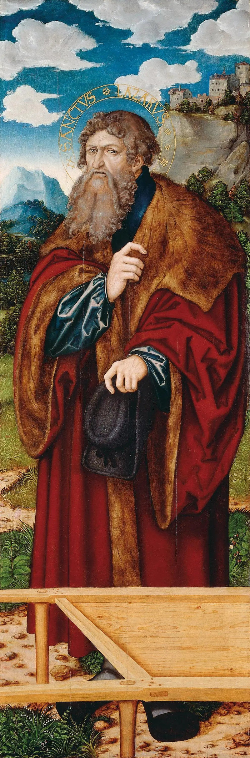 De Altaar van de Madeleine: Sint Lazare - Lucas Cranach de Oude