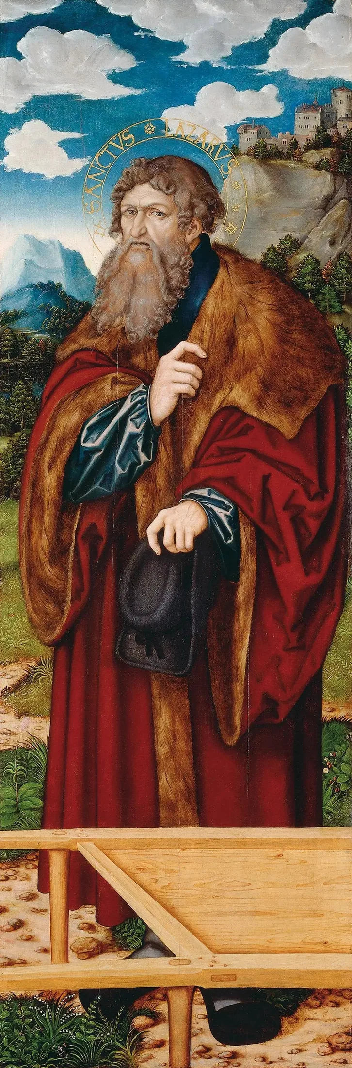 De Altaar van de Madeleine: Sint Lazare - Lucas Cranach de Oude