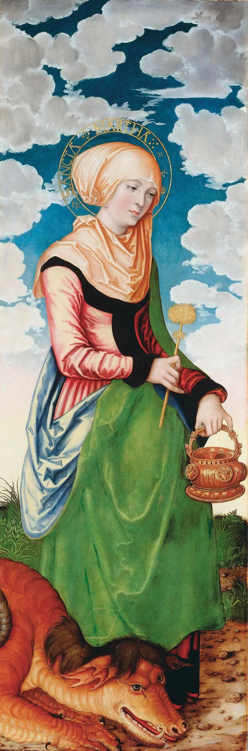 Autel de la Madeleine : Sint Marta - Lucas Cranach de Oudere