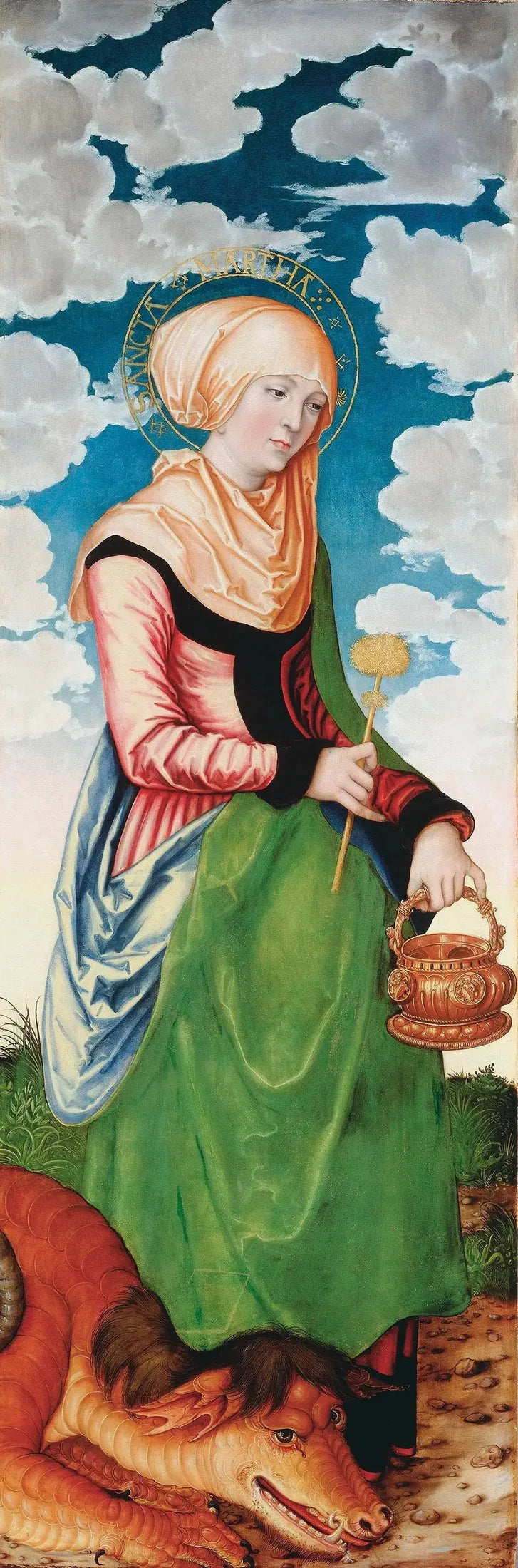 Autel de la Madeleine : Sint Marta - Lucas Cranach de Oudere