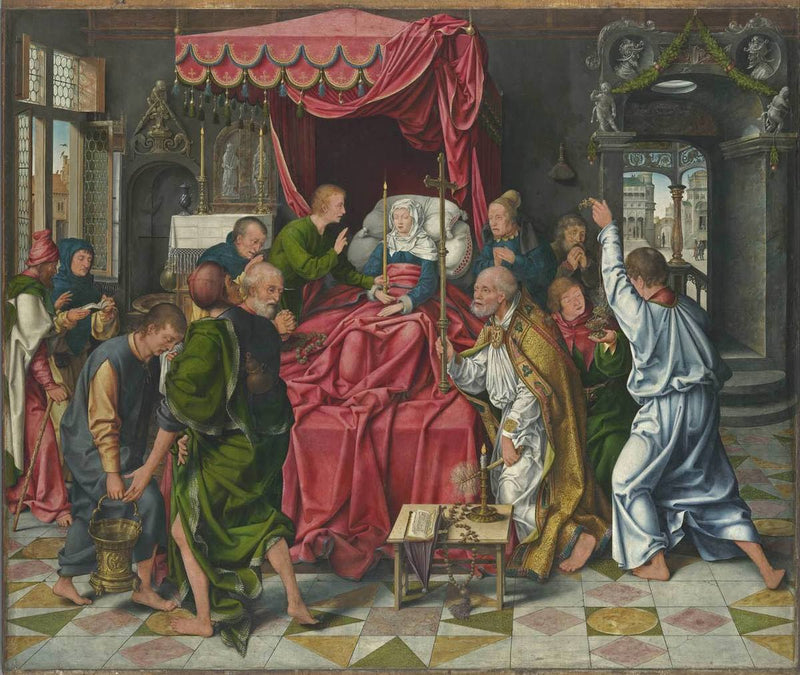 Hout van Maria: De Dood van Maria - Joos van Cleve