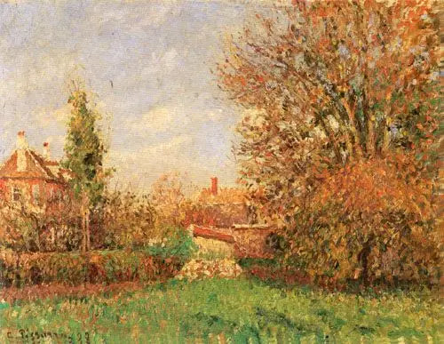 Herfst in de wei bij Éragny - Camille Pissarro