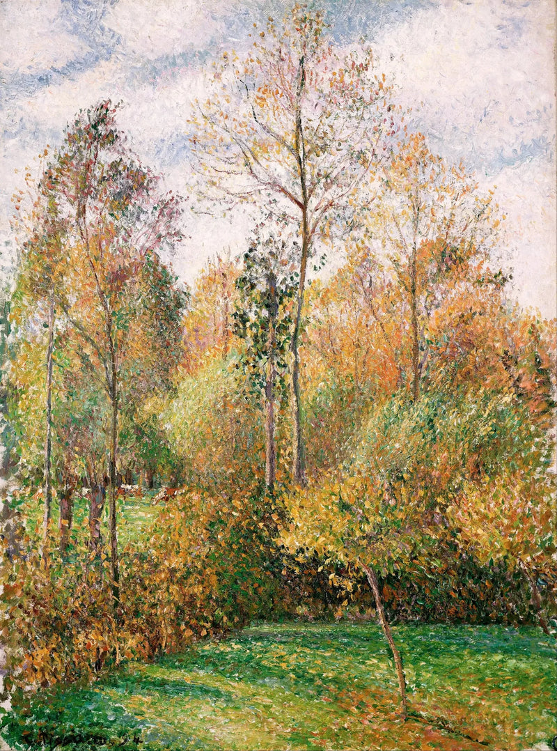 Herfst, Populieren, Éragny - Camille Pissarro