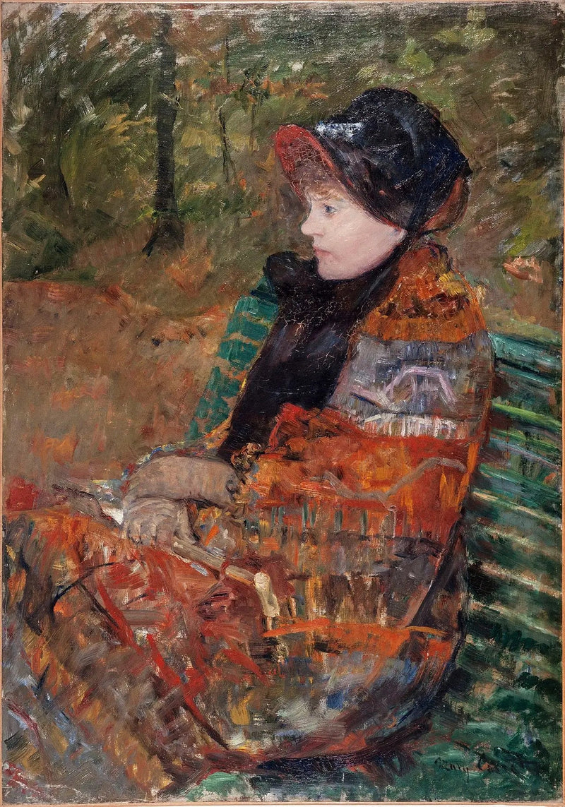 Herfst, portret van Lydia Cassatt - Mary Cassatt