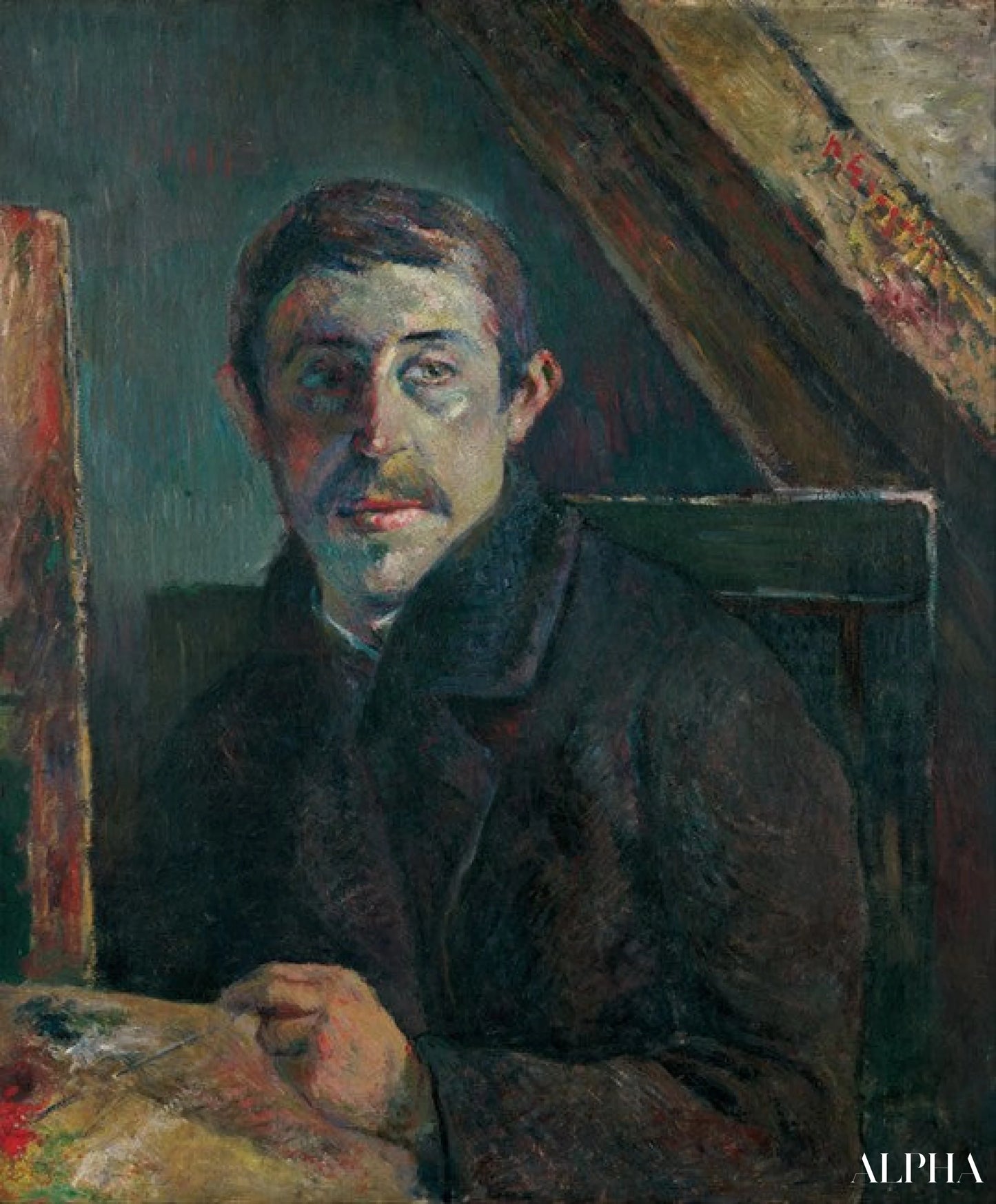 Autoportrait (1885) - Paul Gauguin - Reproducties van schilderijen en hoogwaardige schilderijen