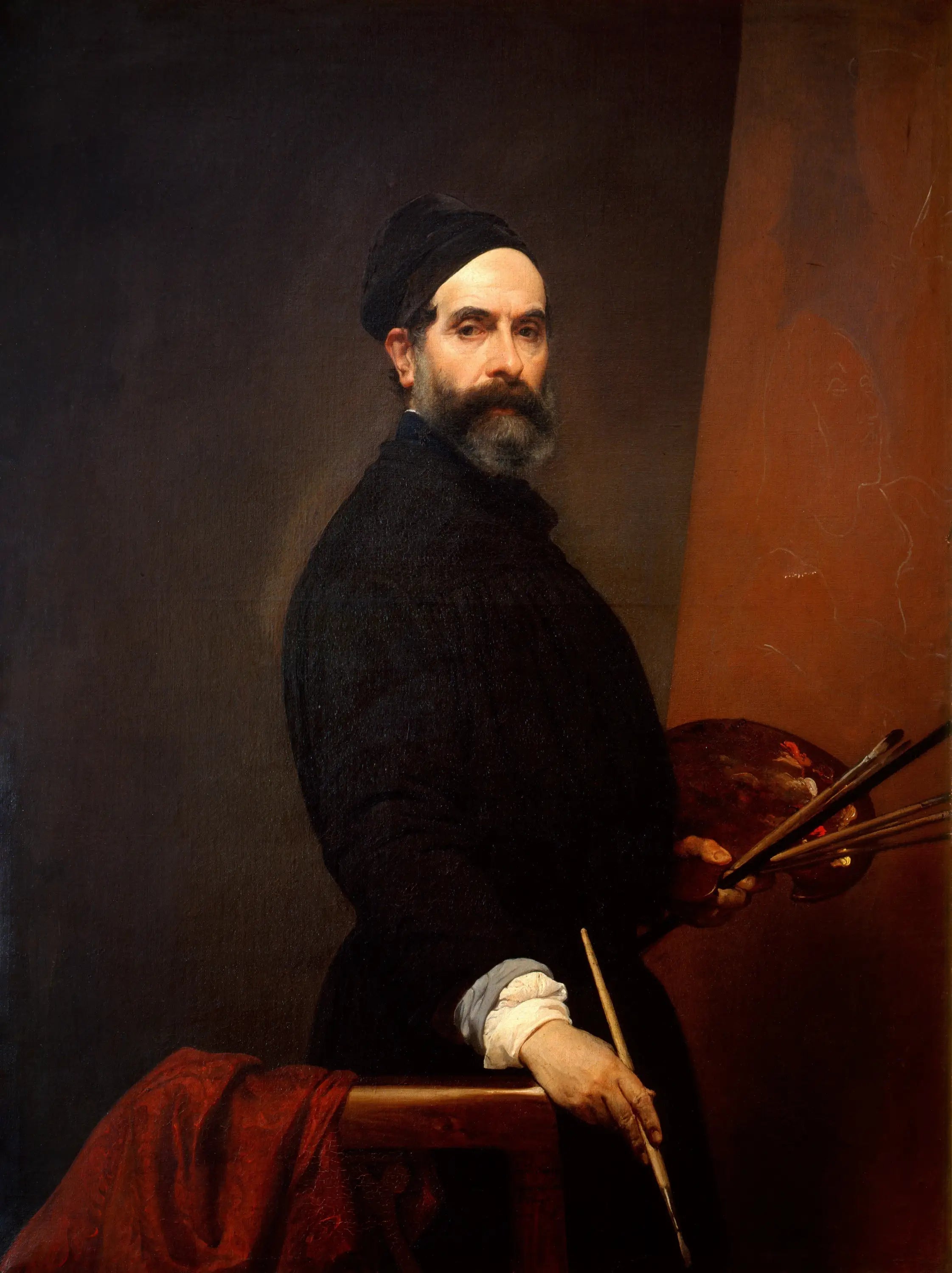 Autoportrait à 57 ans - Francesco Hayez - Alpha Reproduction