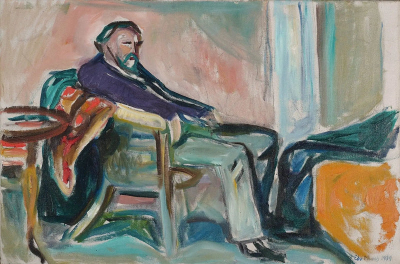 Zelfportret met de Spaanse griep - Edvard Munch