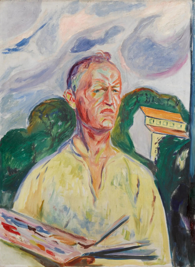 Zelfportret met palet - Edvard Munch