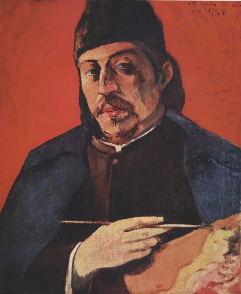 Zelfportret met palet - Paul Gauguin