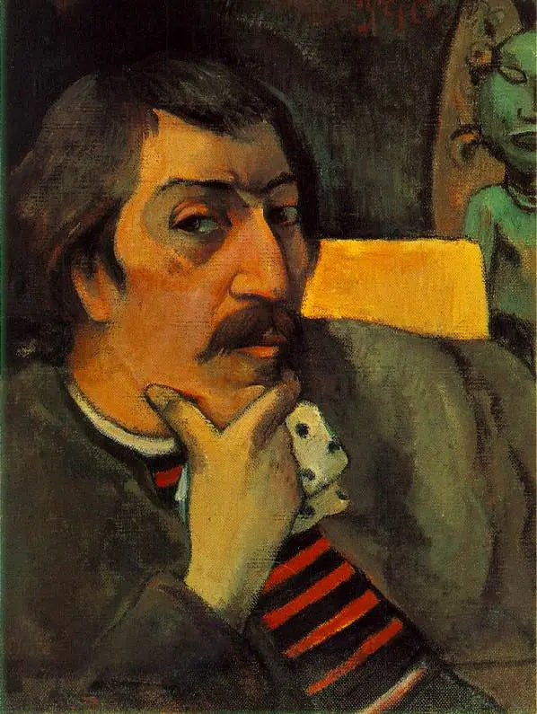 Zelfportret met idool - Paul Gauguin