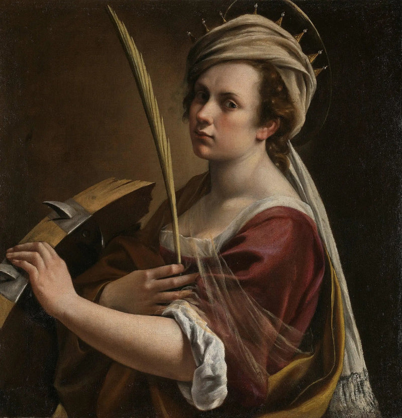 Zelfportret van Sint Catharina van Alexandrië - Artemisia Gentileschi
