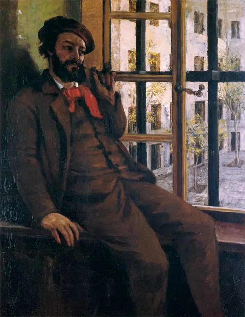 Zelfportret in Sainte-Pélagie - Gustave Courbet