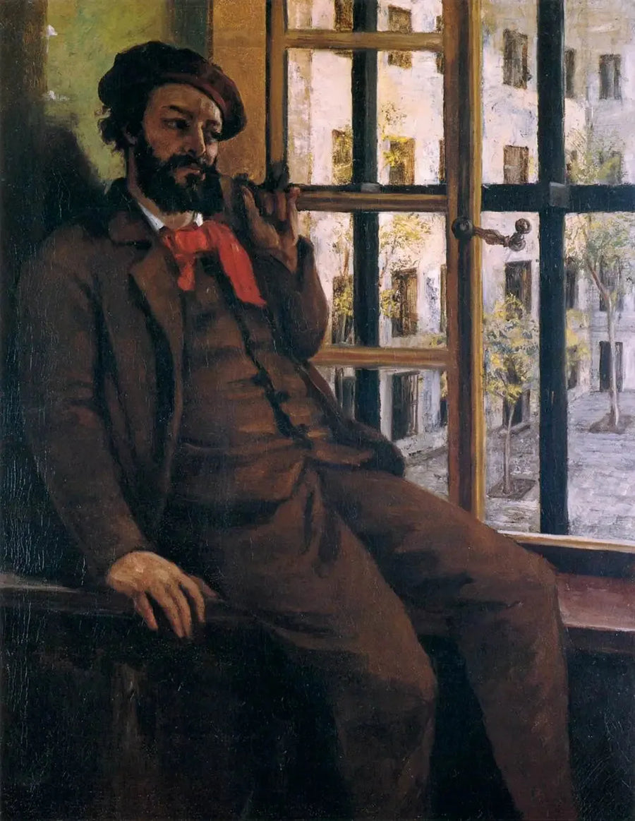 Zelfportret in Sainte-Pélagie - Gustave Courbet