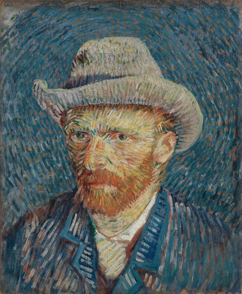 Zelfportret met vilten hoed - Vincent van Gogh