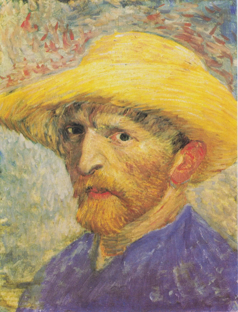 Zelfportret met strohoed - Vincent van Gogh