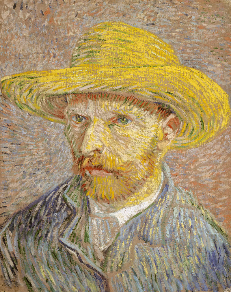 Zelfportret met strohoed - Vincent van Gogh