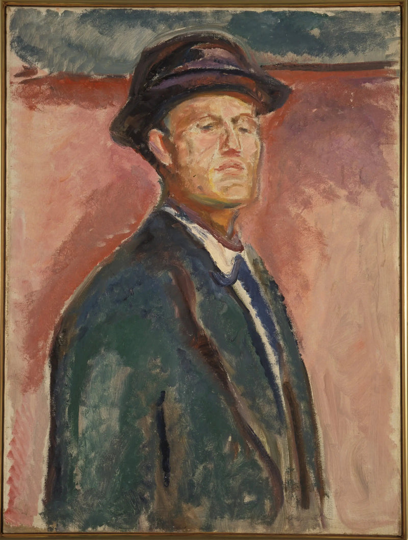 Zelfportret met hoed - Edvard Munch