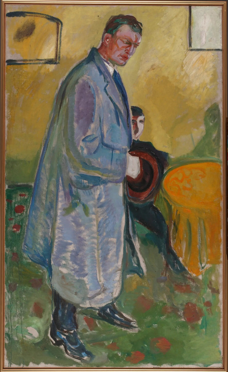 Zelfportret met hoed en overjas - Edvard Munch