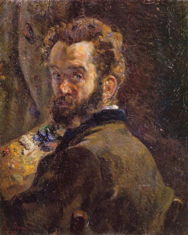 Zelfportret aan het ezel - Armand Guillaumin
