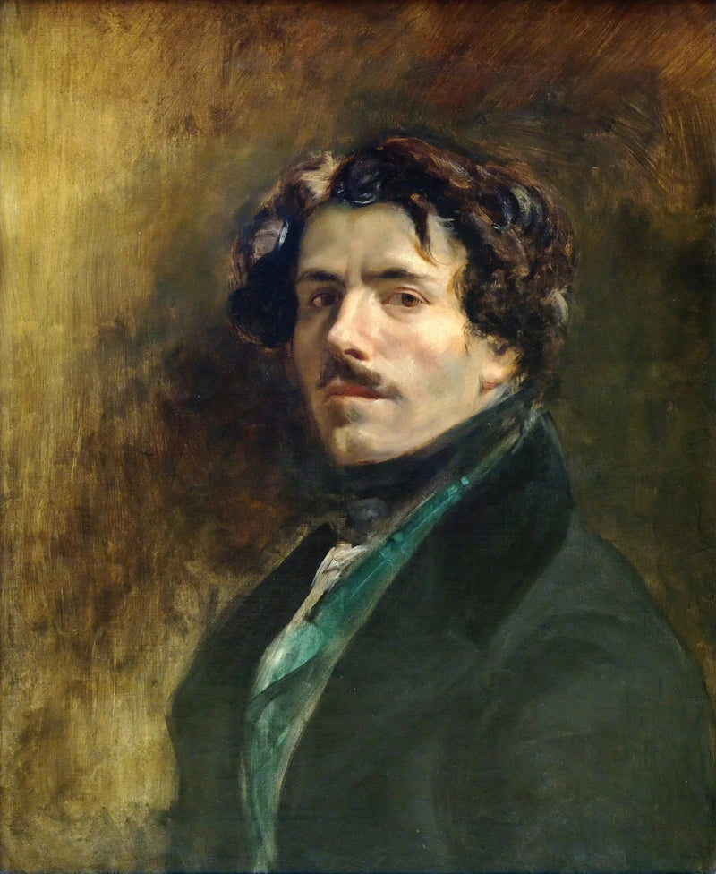 Zelfportret met groene vest - Eugène Delacroix