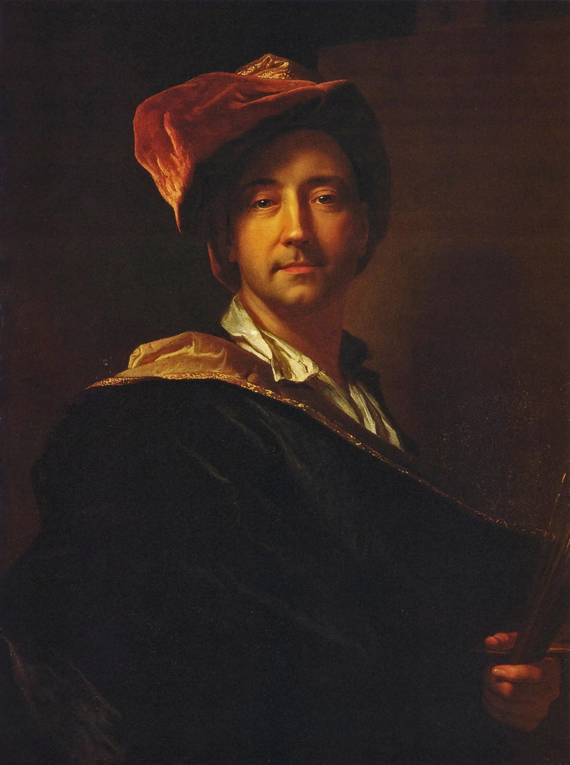 Zelfportret met tulband - Hyacinthe Rigaud